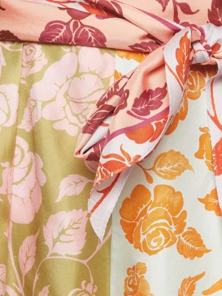 Pantaloni scurți Zimmermann cu model floral cu imagine roz