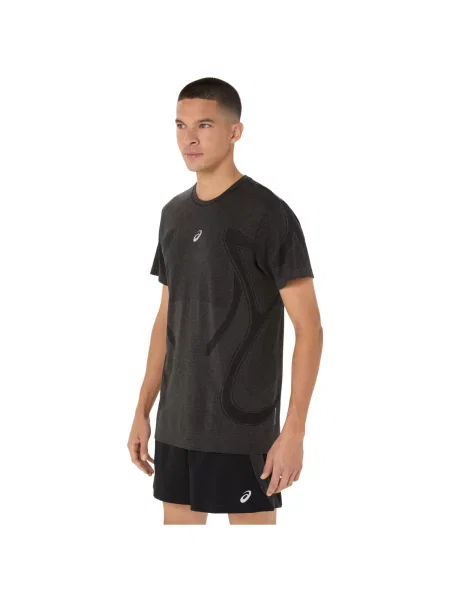 Pánske bežecké tričko ASICS Road Seamless performance black čierna