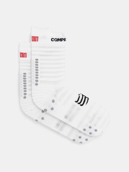 Чорапи Compressport Pro Racing Socks Ultralight Run High бяло