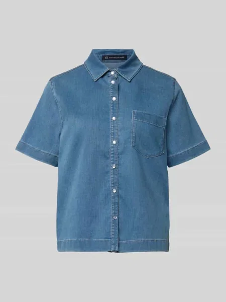 Bluzka jeansowa z brustaszą model GIULETTE' Raffaello Rossi niebieska