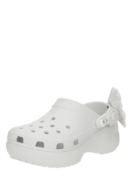 Natikači Crocs Classic Bouquet Platform Clog bela