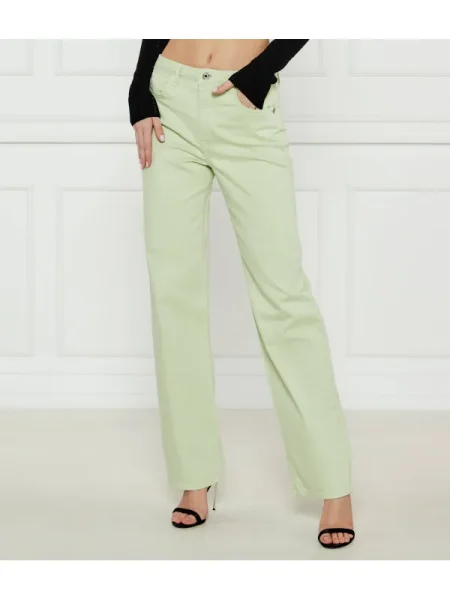 Patrizia Pepe Blugi | Straight fit | high waist verde