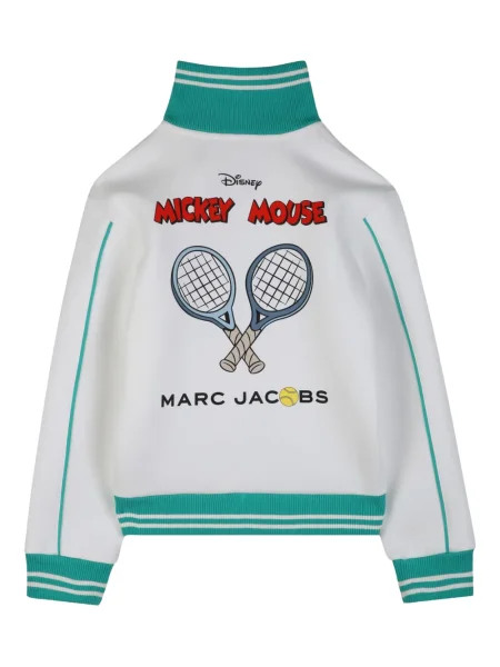 Dětska mikina na zip Marc Jacobs bílá