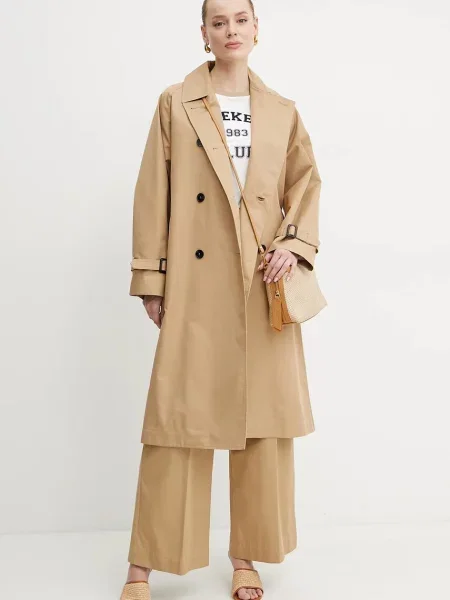 Weekend Max Mara Spodnie Kobieta M Spodnie Nebbie beżowy