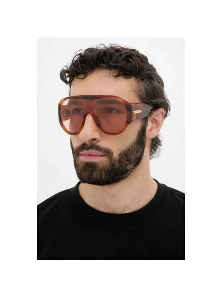 Bottega Veneta okulary przeciwsłoneczne brązowe