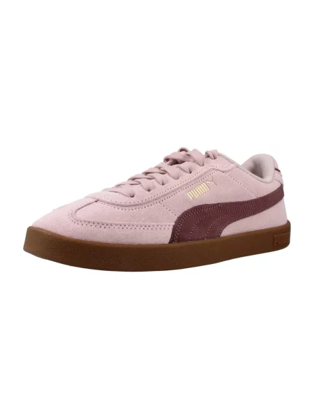 Pantofi Puma din piele de căprioară roz