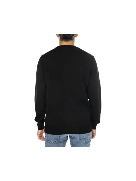 Sweter Lacoste wełniany czarny
