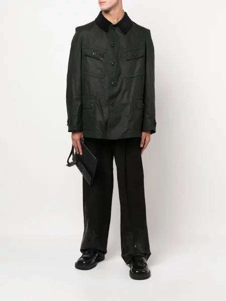Vaškuotas striukė Maison Margiela žalia