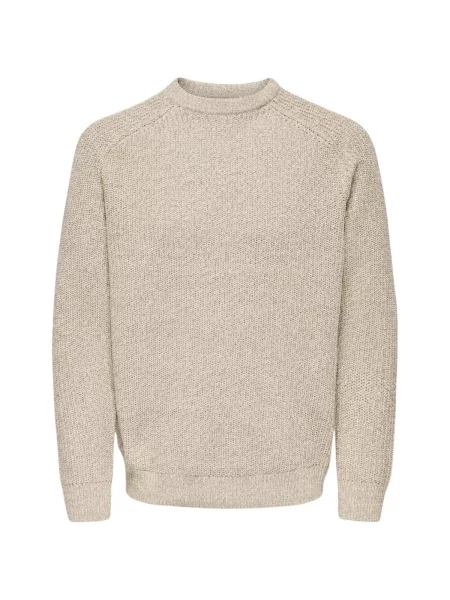 Pulover Only & Sons tricotate bej