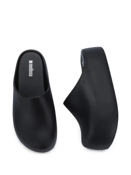 Papuci tip mules Melissa cu platformă negru