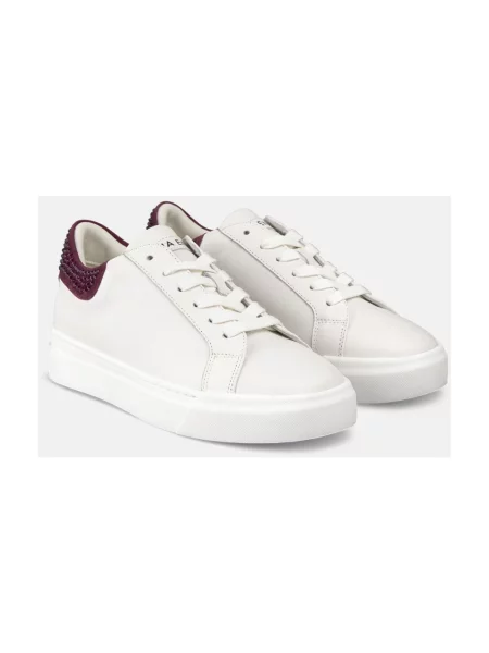 Sneakersy Alma En Pena z dżetami białe
