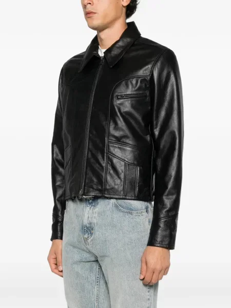 Geanta de piele Amiri negru