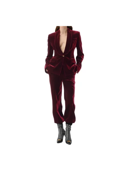 Spodnie Versace czerwone
