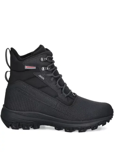 Šněrovací krajkové sněžné boty Jack Wolfskin černé