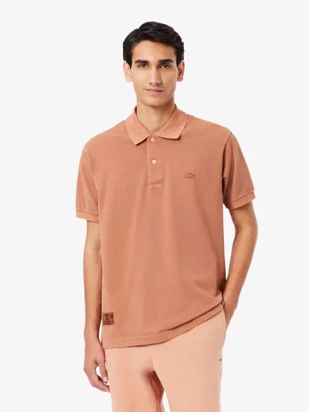 Поло Lacoste коричневое