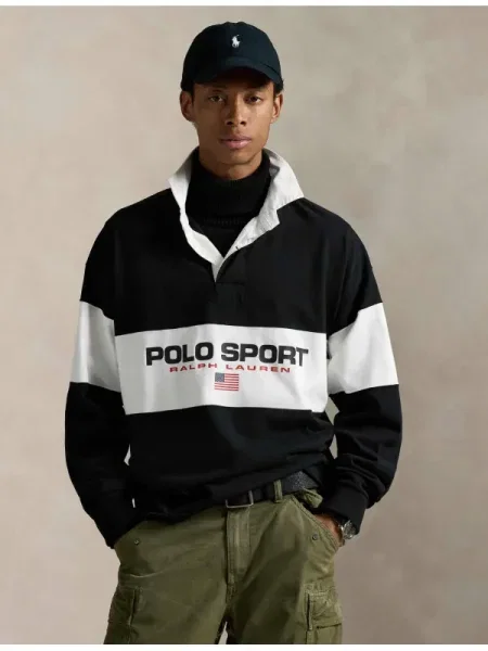 POLO RALPH LAUREN Hanorac | Relaxed fit negru