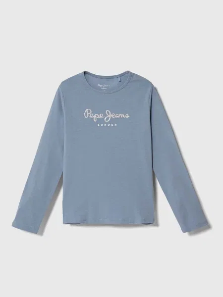 Pepe Jeans tričko s dlouhým rukávem modré