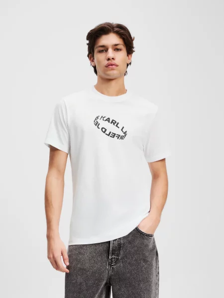 KARL LAGERFELD JEANS Tricou negru alb