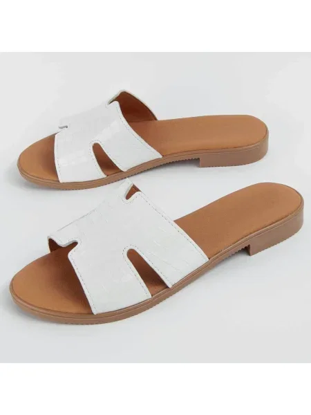 Pantofi Purapiel alb