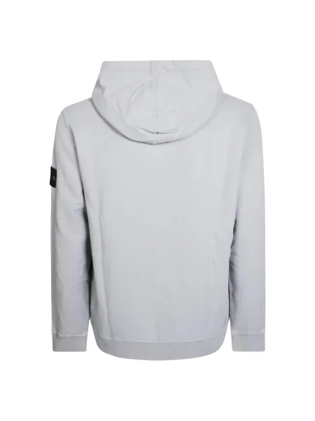 Bluza z kapturem Stone Island z kapturem z kamieniami szara