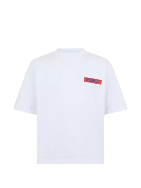 Tricou Dsquared2 cu imagine alb