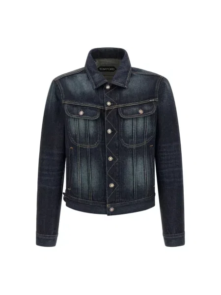 Kurtka jeansowa Tom Ford niebieska