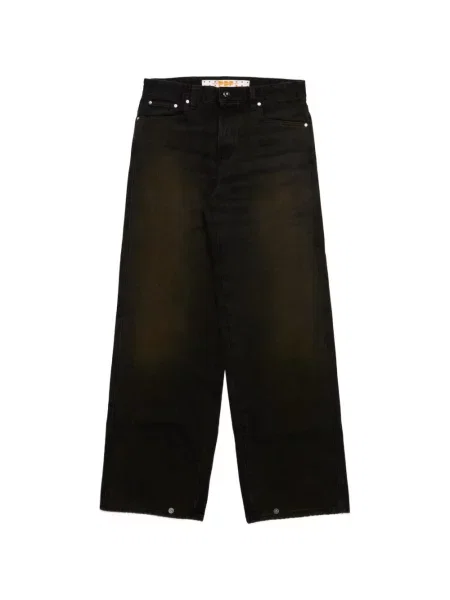 Jeansy straight leg Pdf czarne
