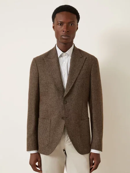 Etro Sako Extra Slim Fit / tmavě hnědá