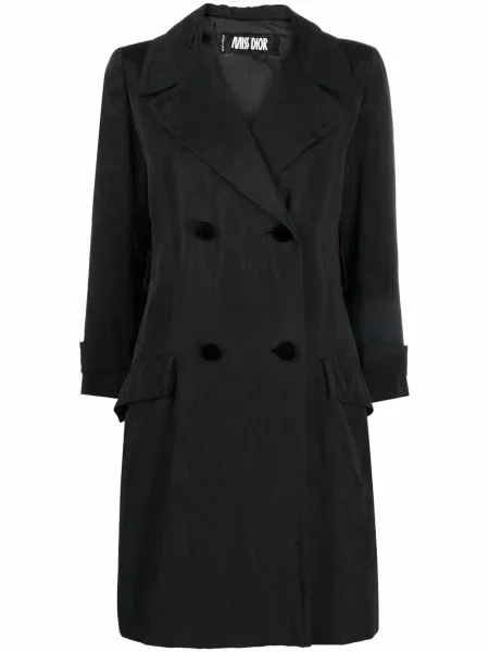 Dvouřadý trenčkot Christian Dior Pre-owned černý
