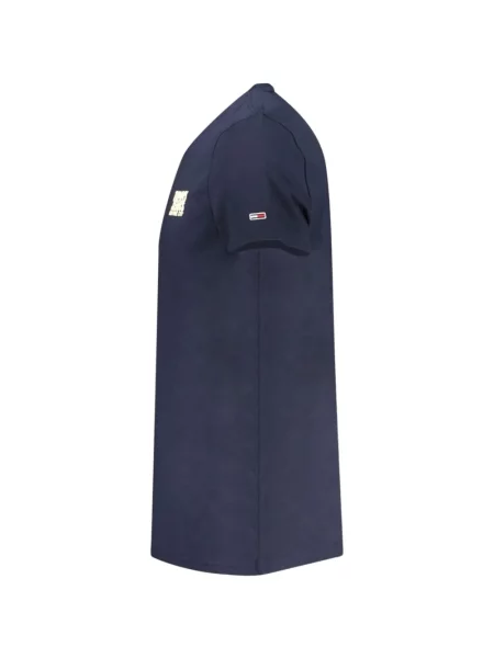 Μπλούζα Tommy Hilfiger με αυτόγραφο μπλε