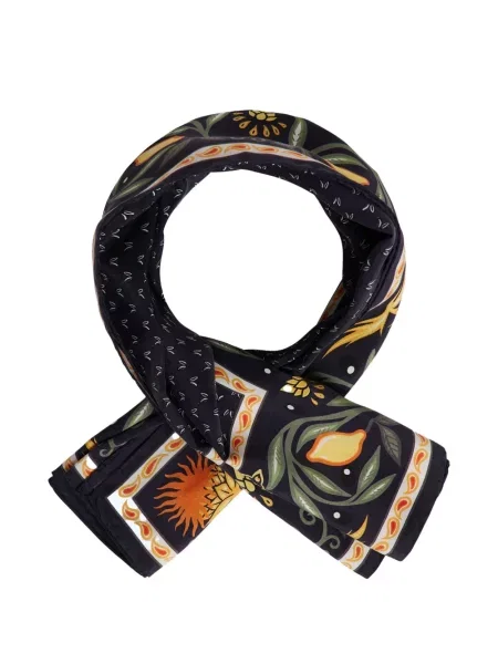 Fular Fursac cu model floral negru