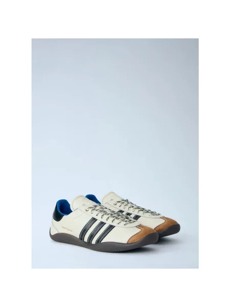Sneakersy Adidas skórzane beżowe