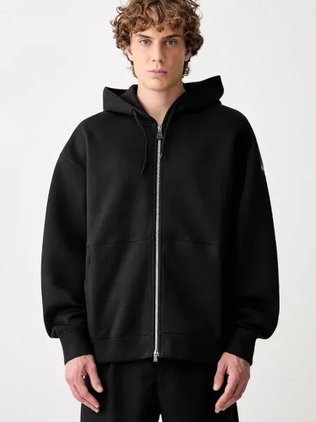 Adidas Originals Spacer кофта на застібці з капюшоном з бавовною