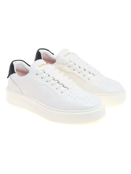 Sneakersy Barracuda skórzane wsuwane białe