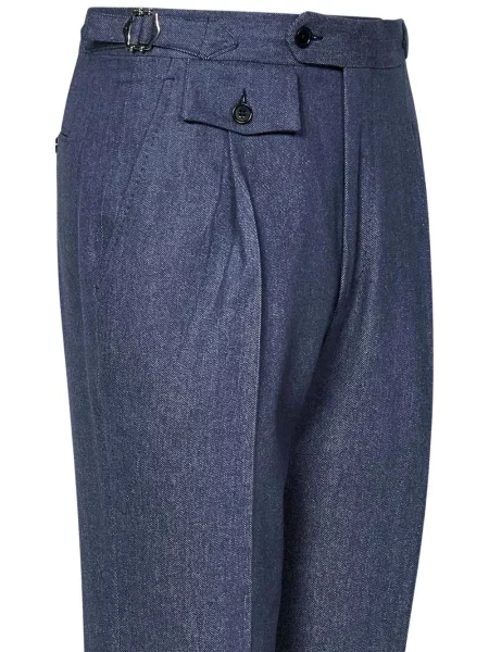 Pantaloni Franzese Collection de lână albastru