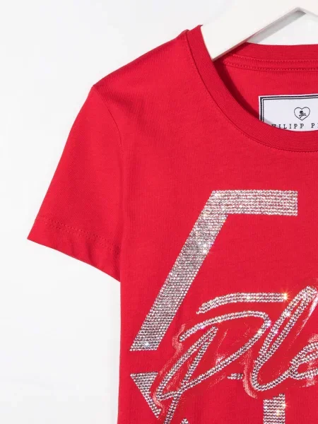 Dětské tričko Philipp Plein červené