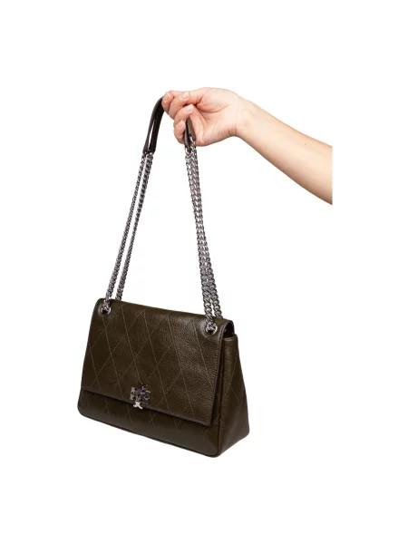 Torebka Tory Burch skórzana brązowa