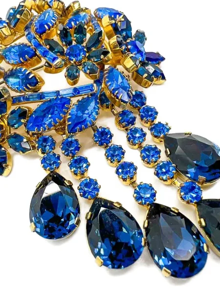 Брошка Jennifer Gibson Jewellery с кристали златисто