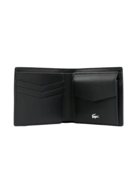 Lacoste portfel RFID skórzany czarny