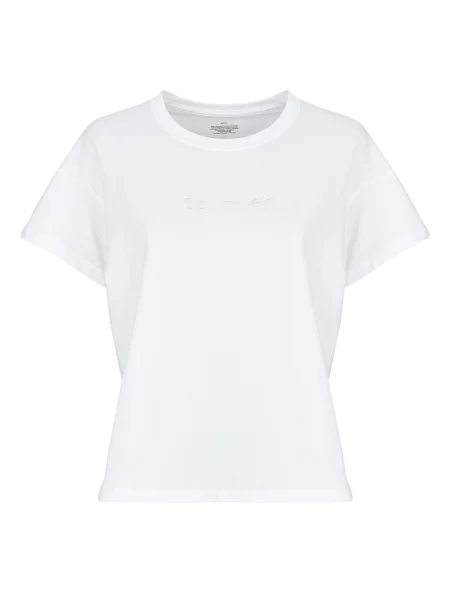 Majica Calvin Klein Jeans s kratkimi rokavi bela