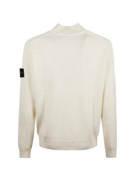 Pulover Stone Island cu strasuri alb