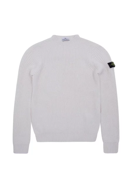 Sweter dziecięcy Stone Island biały