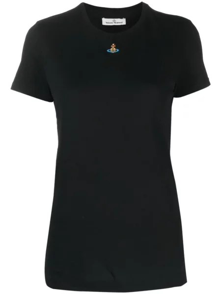 Tricou Vivienne Westwood cu broderie negru