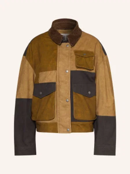 Marant Étoile Bunda Fieldjacket Risla khaki / velbloudí černá