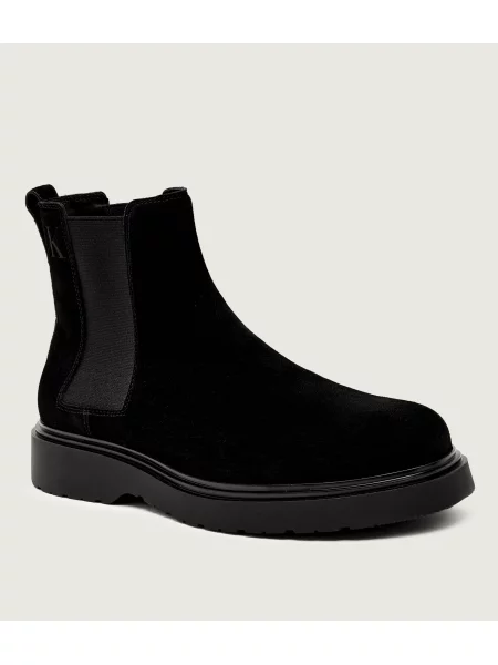 Calvin Klein Ghete chelsea CHELSEA | piele întoarsă negru