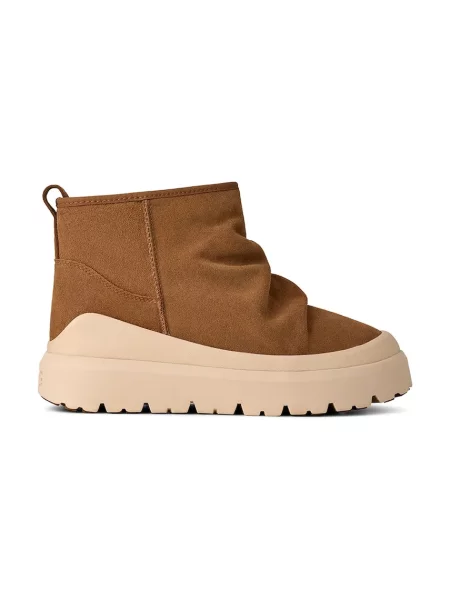 UGG cizme de zăpadă din piele întoarsă Heritage Utility Mini maro