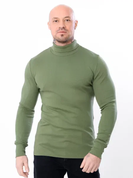 Водолазка водолазка носи своє зеленая