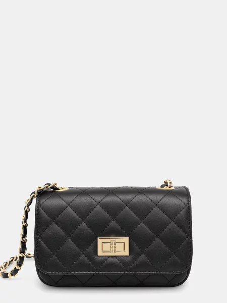 Usnjena torbica Answear.LAB črna