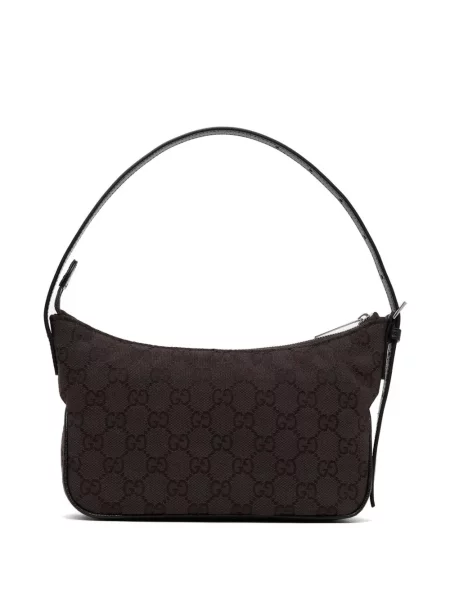 Geantă Gucci din canvas maro