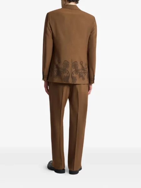 Sacou Etro cu model floral maro